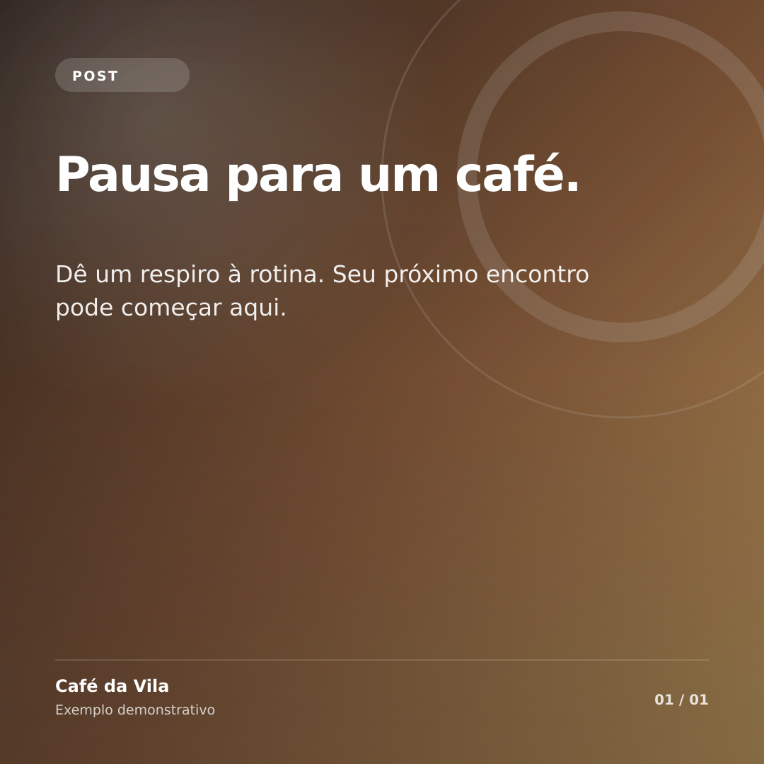 Café da Vila — Post